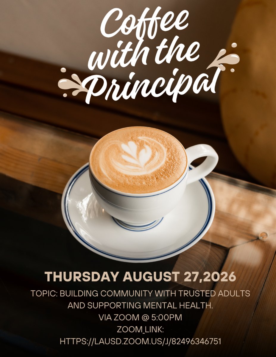 Coffee with the principal 